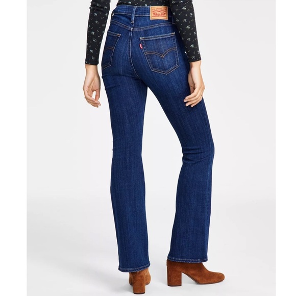 Levi’s 726 High Rise Flared Jeans Dark Wash 27 or 4 Nwt - Picture 1 of 12